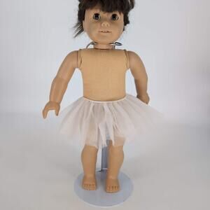 American Girl White Layered Tulle Ballerina Tutu Skirt For 18" Dolls - VGUC